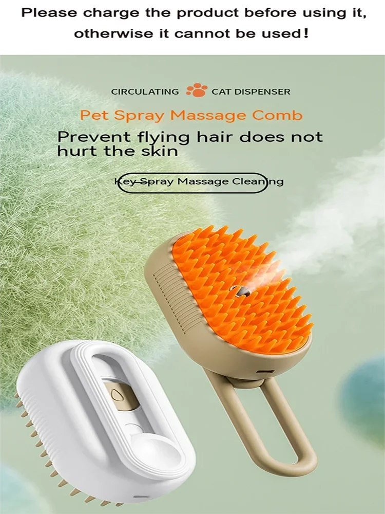 Pet Grooming Spray Brush