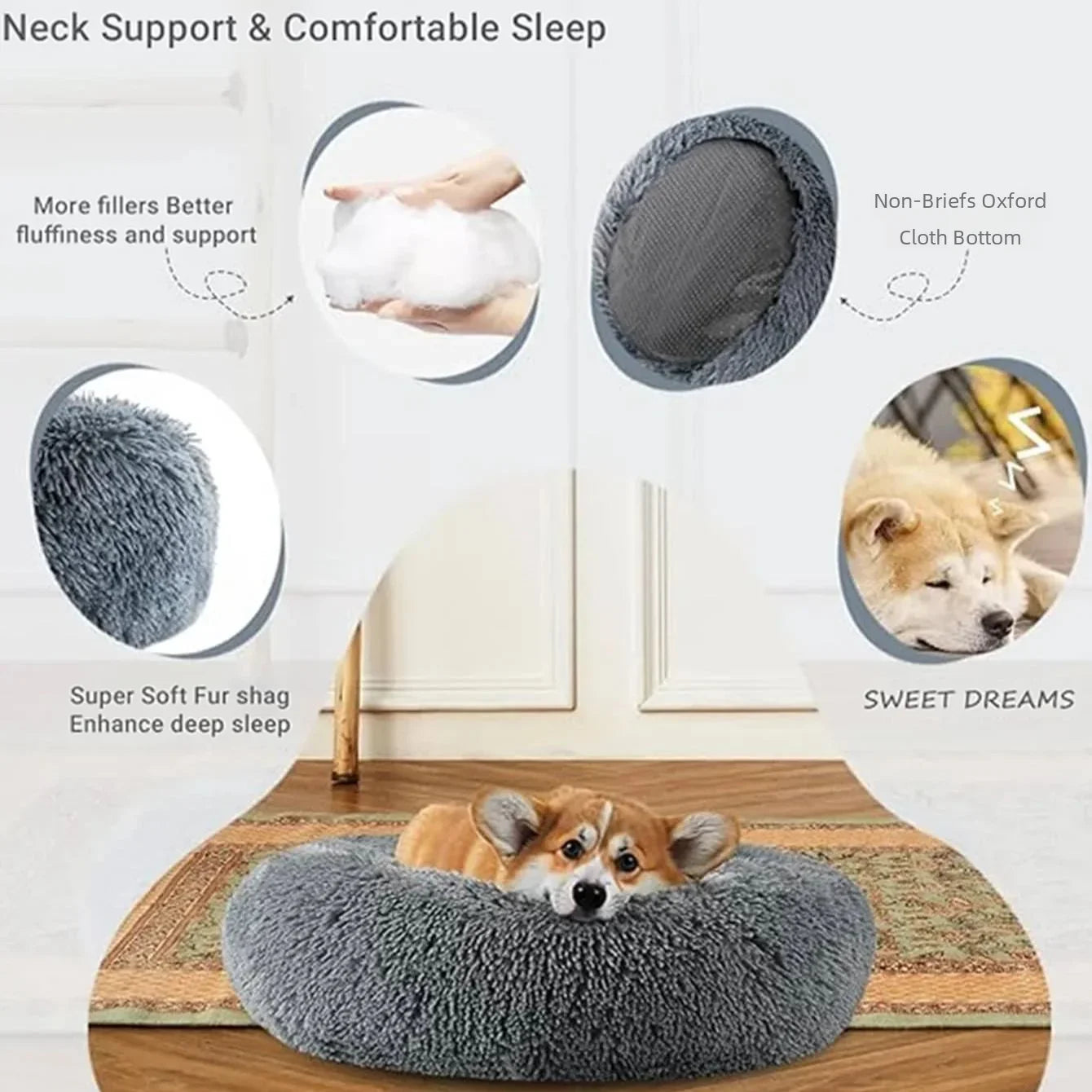 Pluffy Ultra-Soft Pet Sleeping Bed