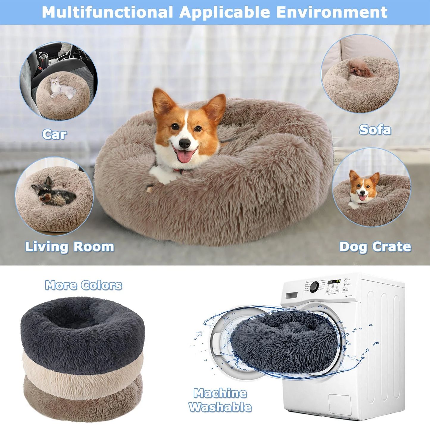 Pluffy Ultra-Soft Pet Sleeping Bed
